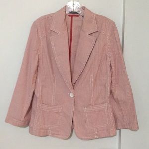 Liz Claiborne Vintage Seersucker Blazer
